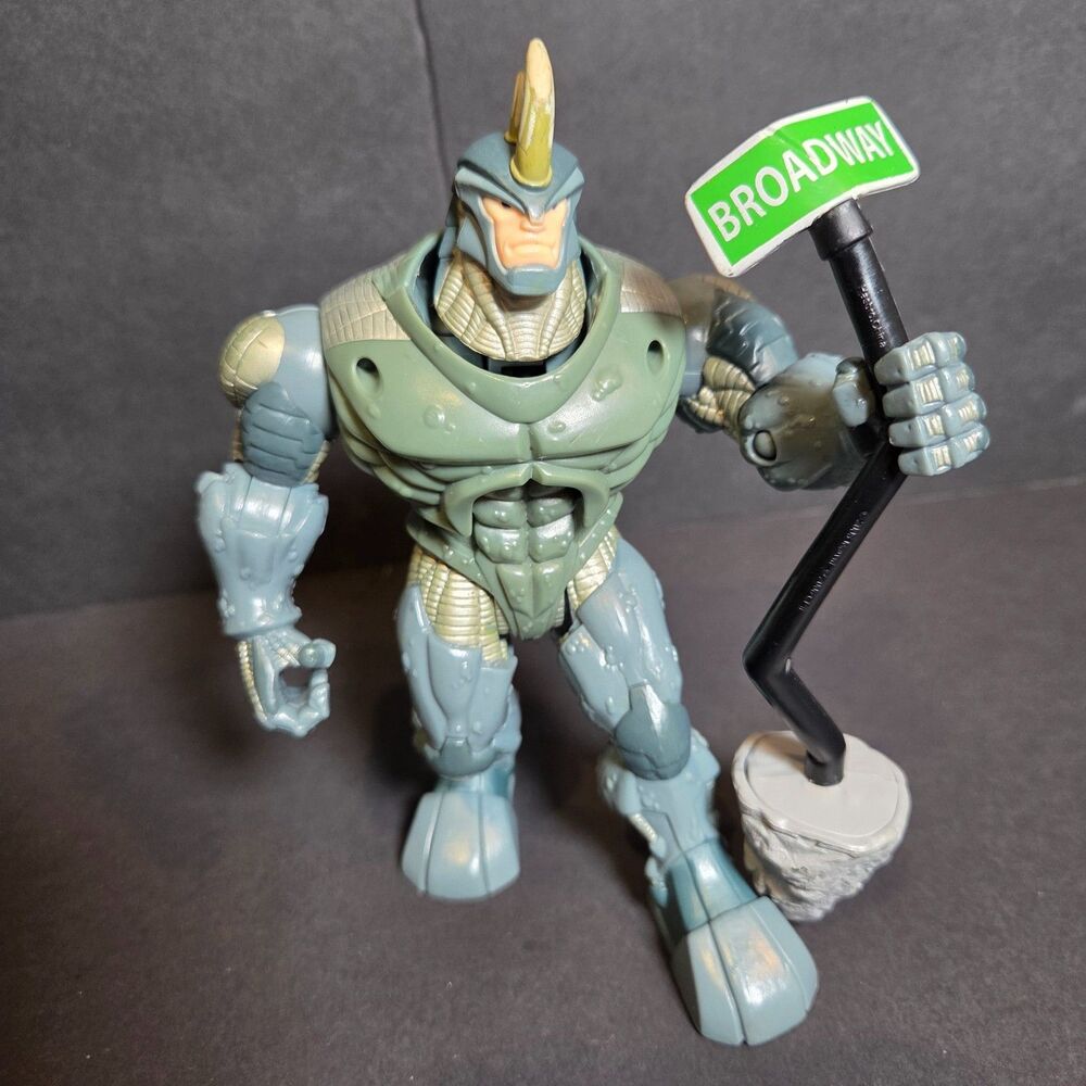 Spider-Man 3 Rhino Head Smash Attack 5.5" Hasbro 2006 Broadway Sign